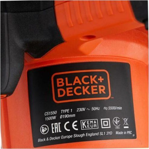 BLACK+DECKER CS1550, 1500 W