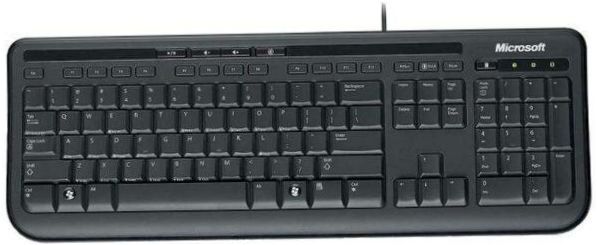 Drátová klávesnice Microsoft 600 černá USB