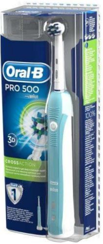 Oral-B Pro 500 CrossAction, modrá a bílá