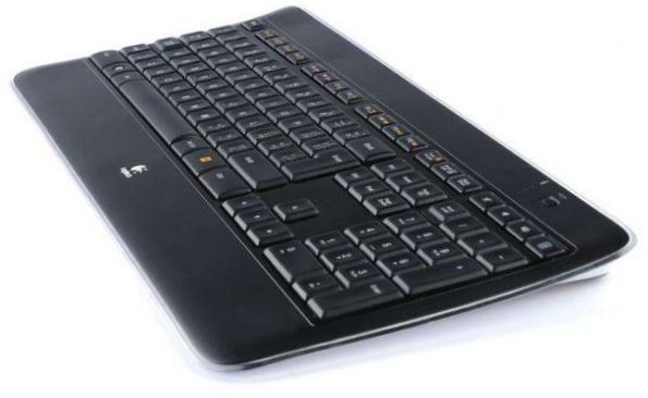 Bezdrátová podsvícená klávesnice Logitech K800 Black USB