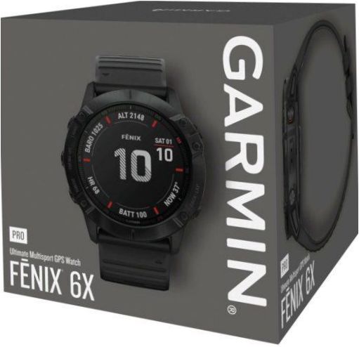 Chytré hodinky Garmin Fenix 6X Pro - monitorování: akcelerometr, monitorování kalorií, monitorování spánku, monitorování fyzické aktivity, kontinuální měření srdečního tepu