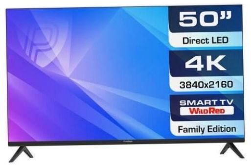 50" TV Prestigio 50 Top WR LED (2021), černá