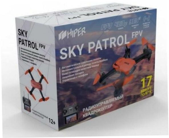 HIPER Sky Patrol FPV, černá/oranžová