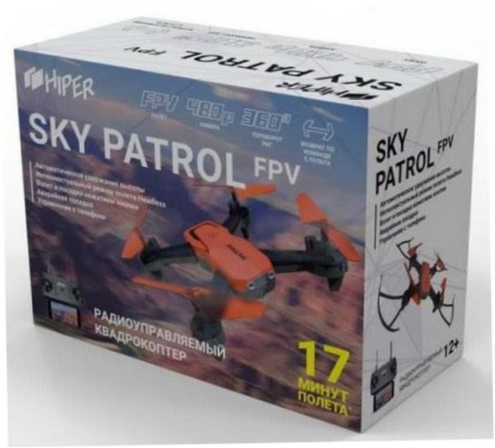 HIPER Sky Patrol FPV, černá/oranžová