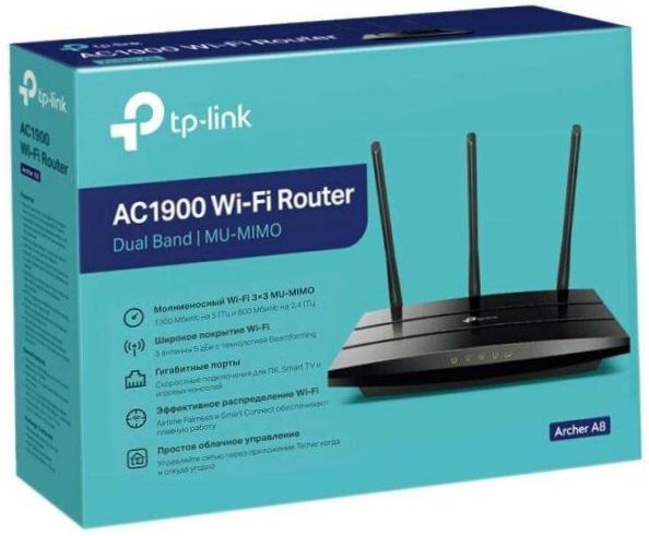 TP-LINK Archer A8, černá