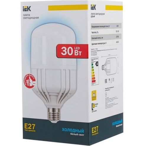 LED žárovka IEK LLE-230-40, E27, HP, 30W - světelný tok: 2700 lm