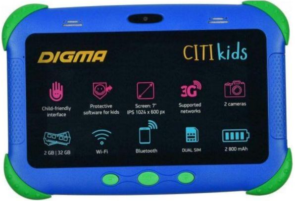 DIGMA CITI Kids, 2GB/32GB, Wi-Fi + Cellular, růžová