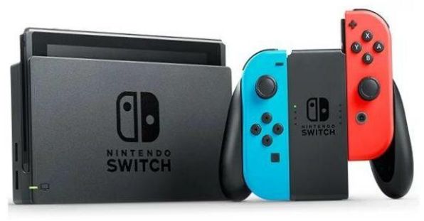 Nintendo Switch rev.2 32GB, neonově modrá, neonově červená,