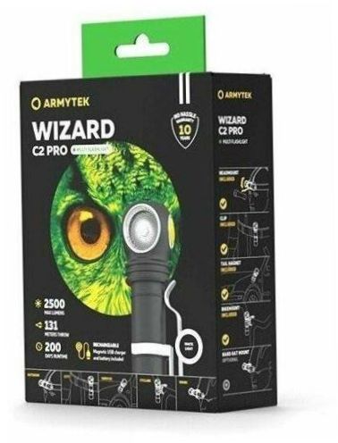 ArmyTek Wizard C2 Pro Magnet USB XHP50.2 (studené světlo) černý