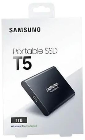 Přenosný disk SSD Samsung T5 1TB, černý