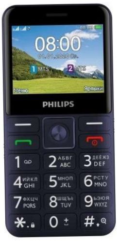 Philips Xenium E207, modrá