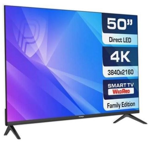 50" Prestigio 50 Top WR LED TV (2021), černá