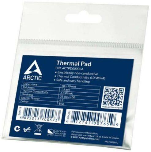 Arctic Thermal Pad APT2560 50mm 50mm 1,5mm 1ks