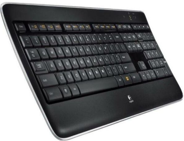 Bezdrátová podsvícená klávesnice Logitech K800 Black USB