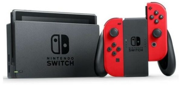 Nintendo Switch 32GB, neonově modrá/neonově červená