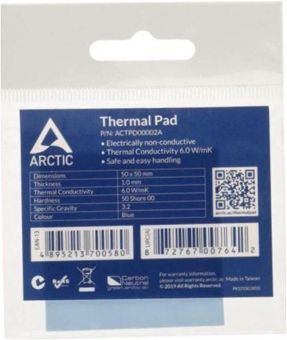 Arctic Thermal Pad APT2560 50mm 50mm 1,5mm 1 ks