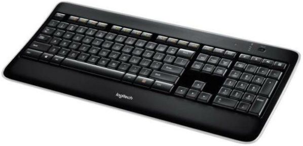 Bezdrátová podsvícená klávesnice Logitech K800 Black USB