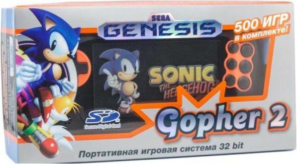 SEGA Genesis Gopher 2 (500 her) modrá