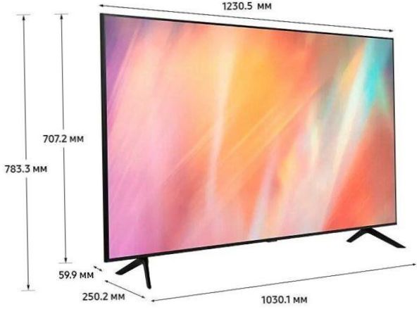 Samsung UE55AU7100U LED, HDR (2021), černá