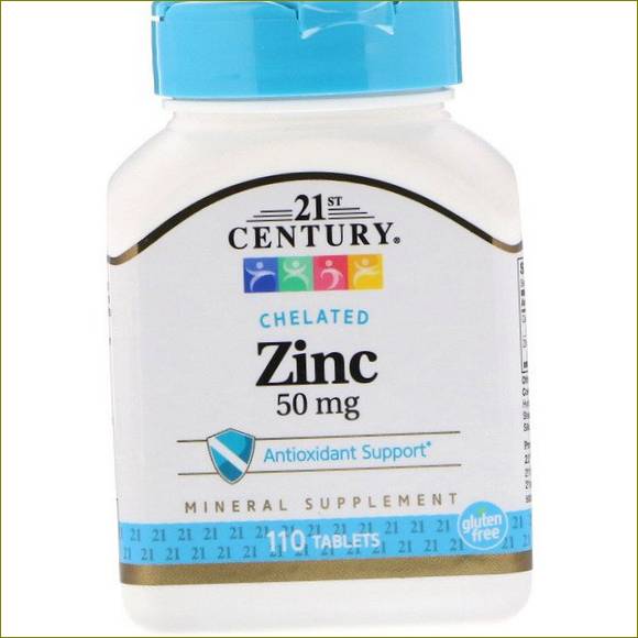 21st Century, Zinek, 50 mg, 110 tabs