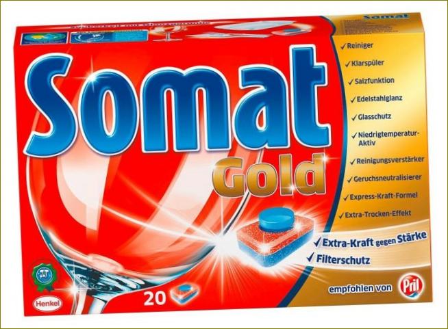 Somat gold tablety do myčky nádobí recenze