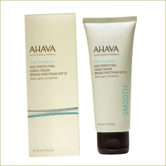 Ahava Age Perfecting krém na ruce z řady Time To Smooth SPF 15