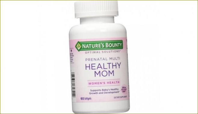 Nature's Bounty Prenatal Multi Healthy Mom - s mastnými kyselinami