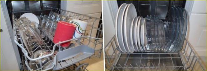 Správné umístění nádobí v myčce nádobí
