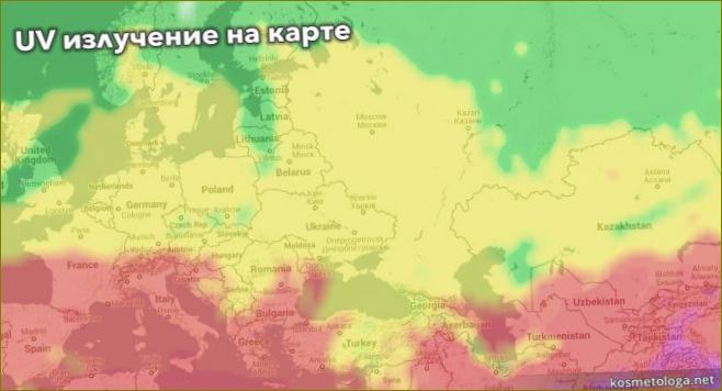 UV mapa ke dni 12. dubna 2015