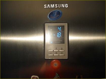 Elektronické ovládání chladničky Samsung