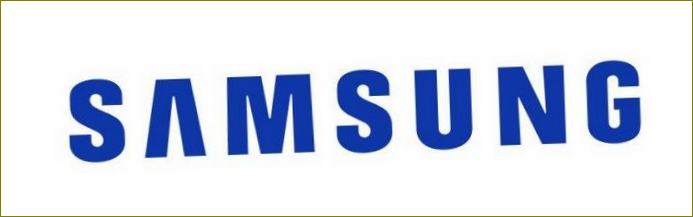 Logo značky Samsung