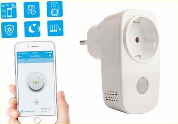 Ovládání zásuvky Smart Plug pomocí aplikace v chytrém telefonu