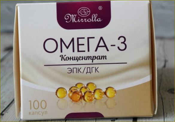 Doplňky stravy Mirrolla Omega-3