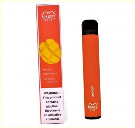 Jednorázová elektronická cigareta Puff Plus 2% Mango