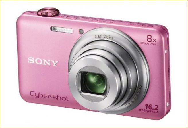 Kompaktní fotoaparát Sony WX60 růžový