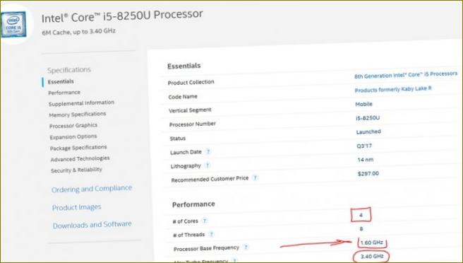 # of Cores - počet fyzických jader, méně než 4 by se nemělo brát v úvahu! Základní frekvence - základní frekvence, při této frekvenci se spustí slabé úlohy, například kalkulačka nebo slovo. Frekvence MAX TURBO - maximální frekvence procesoru, která bude stejná při složitých úlohách! Za předpokladu, že váš notebook dokáže chladit procesor - o tom níže!