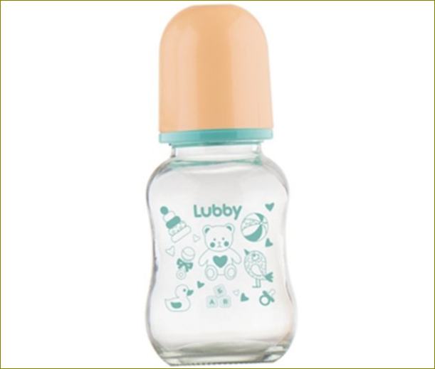 Lubby kojenecká láhev s dudlíkem pro kojence a batolata, 120 ml