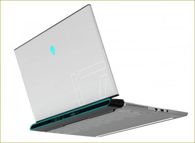 Alienware m17 R3 Zadní strana