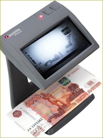 Jak vypadá zařízení pro ověřování bankovek Cassida Primero