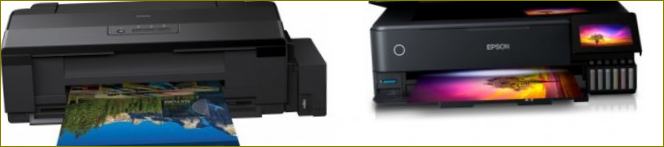 Tiskárna Epson L1800 a multifunkční zařízení Epson L8180