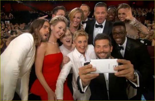 Selfie na předávání Oscarů