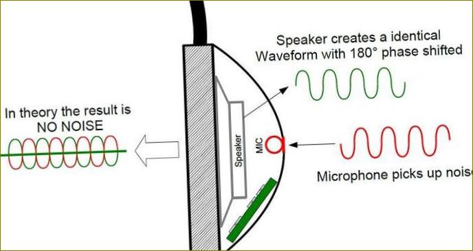 Systém aktivního potlačení hluku - princip činnosti