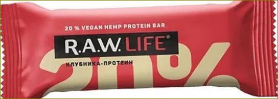 R.A.W. Life Strawberry Protein bez cukru 47 g