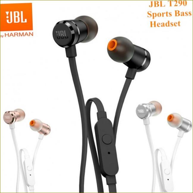 100% originální JBL T290 3,5mm drátová stereofonní hudební sluchátka Sportovní sluchátka s čistými basy 1 tlačítko Dálkové ovládání v manuálním režimu Volání zdarma s mikrofonem|Sluchátka a náhlavní soupravy | Aliexpress