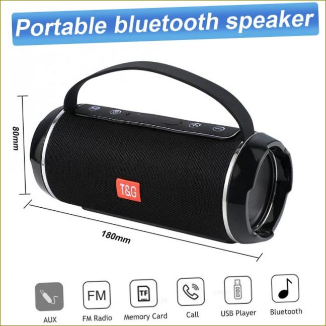 Přenosný Bluetooth reproduktor TG116C 40W, bezdrátový reproduktor se subwooferem, hudební BoomBox, 3D stereo rádio|Přenosné reproduktory| Aliexpress
