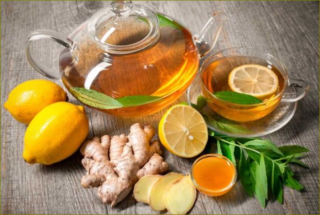 Zázvorový a citronový čaj je nezbytnou součástí účinné diety