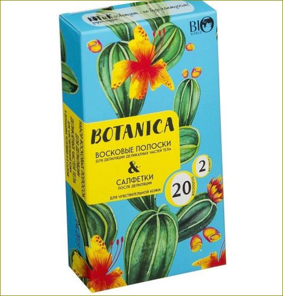 Botanica voskové pásky na podpaží, paže, nohy, břicho, záda BIO WORLD