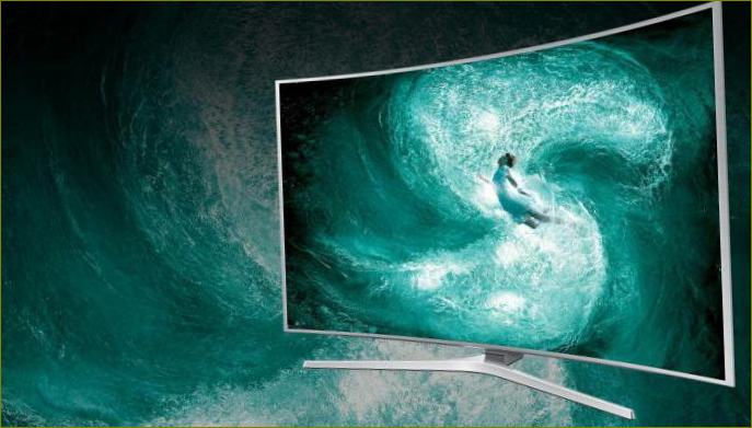 Zakřivená obrazovka televizoru Samsung