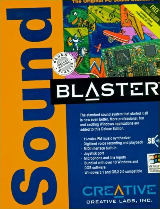 Sound Blaster od společnosti Creative - první zvuková karta, která přinesla zvuk z počítače