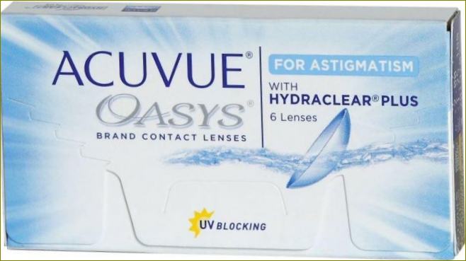 Acuvue OASYS pro astigmatismus s Hydraclear Plus foto